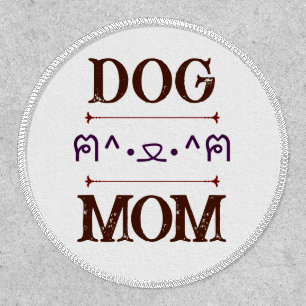 Dog Mum Mom Cute Patch Sticker