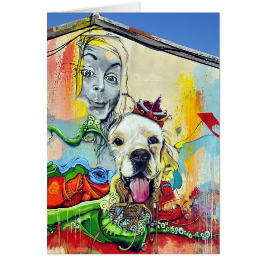 Dog Mural Graffiti Cards (Front)