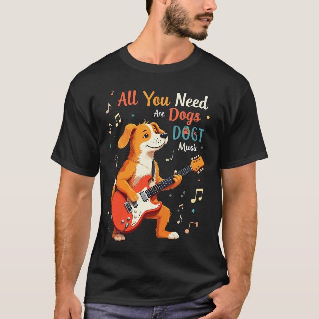 dog music T-Shirt (Front)