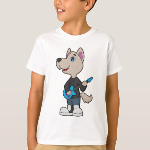 Dog Musician Guitar Music T-Shirt