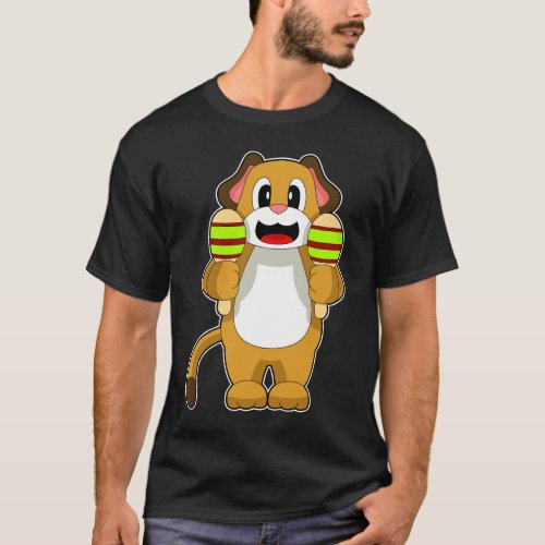 Dog Musician Maracas Music T_Shirt