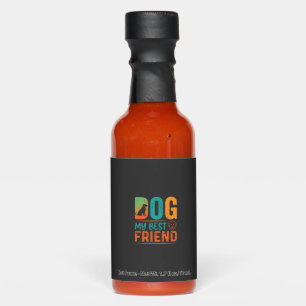 Dog My Best Friend Retro Design Hot Sauces