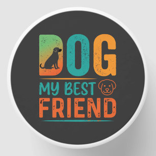 Dog My Best Friend Retro Design Mini Candle Favors
