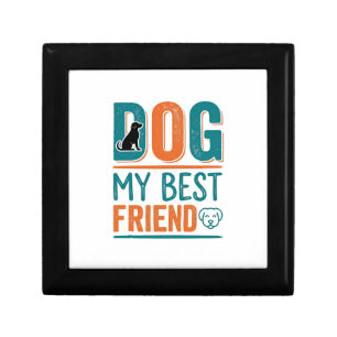 Dog My Best Friend Vintage Dog Lover Shirt Design_ Gift Box