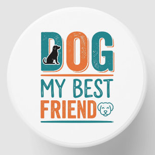 Dog My Best Friend Vintage Dog Lover Shirt Design_ Mini Candle Favors