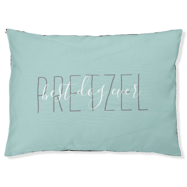 Dog Name Blue Best Dog Ever Pet Bed (Front)