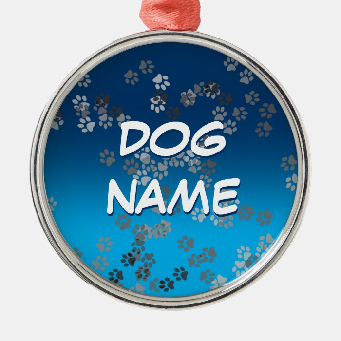 Dog Name Ornament