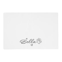 Dog names - Bella Bowl Placemat