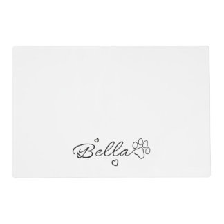 Dog names - Bella Bowl Placemat