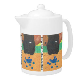 Dog nose and blueberry teapot