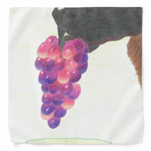 Dog nose and grape  bandana