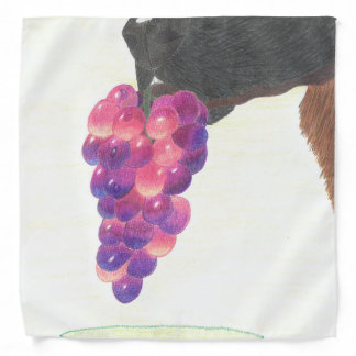 Dog nose and grape bandana