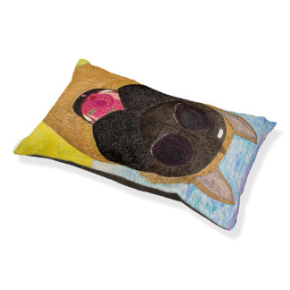 Dog nose and raspberry pet bed