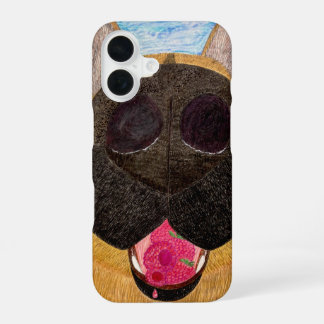 Dog nose and raspberry phone case