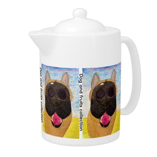 Dog nose and raspberry teapot (Right)