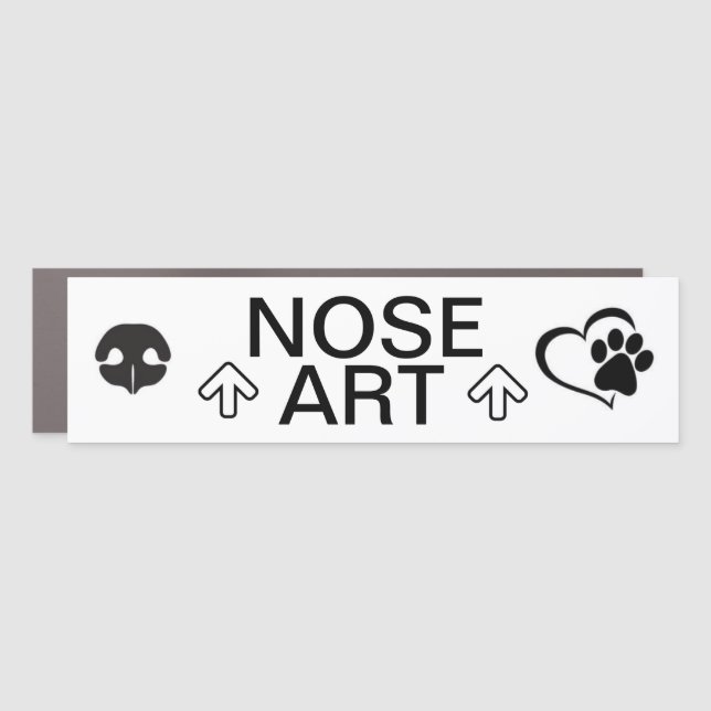Dog Nose Art Car Magnet (Front)