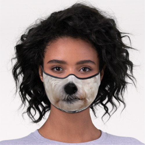 Dog Nose Bichon Adult Premium Face Mask