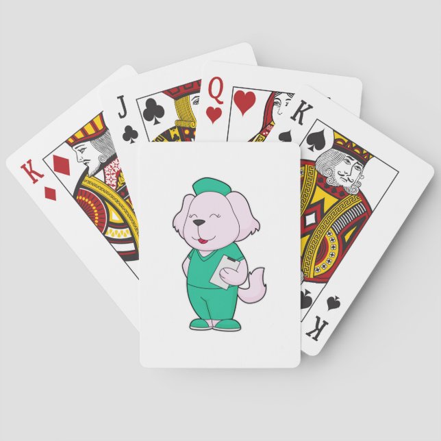 Dog Nurse Poker Cards (Back)