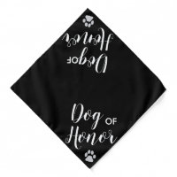 Dog of Honor- Black Silver Glitter Pet Dog Wedding