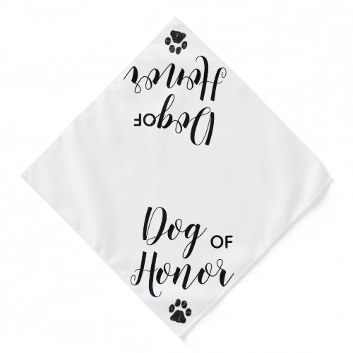 Dog of Honor _ Cute Pet Dog Wedding Bandana