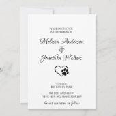 Dog Of Honor Personalized Pet Photo Dog Wedding Save The Date (Back)