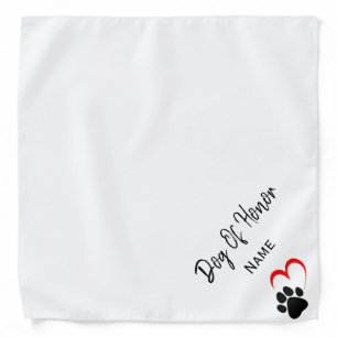 Dog of Honor Personalized Wedding Bandana