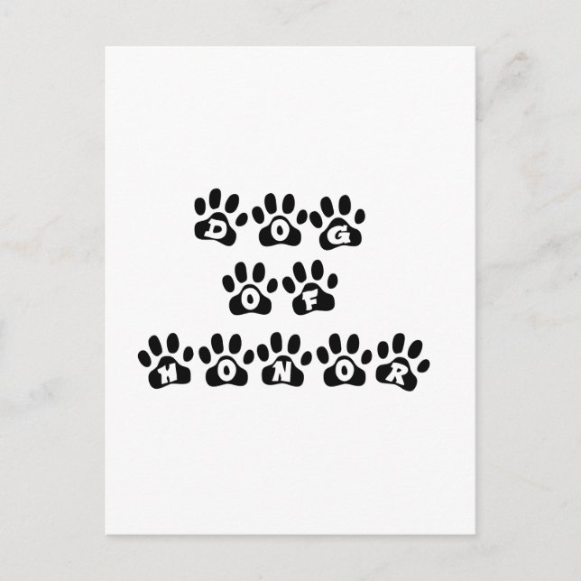 Dog of Honor Postcard (Front)