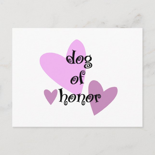 Dog of Honor Postcard (Front)