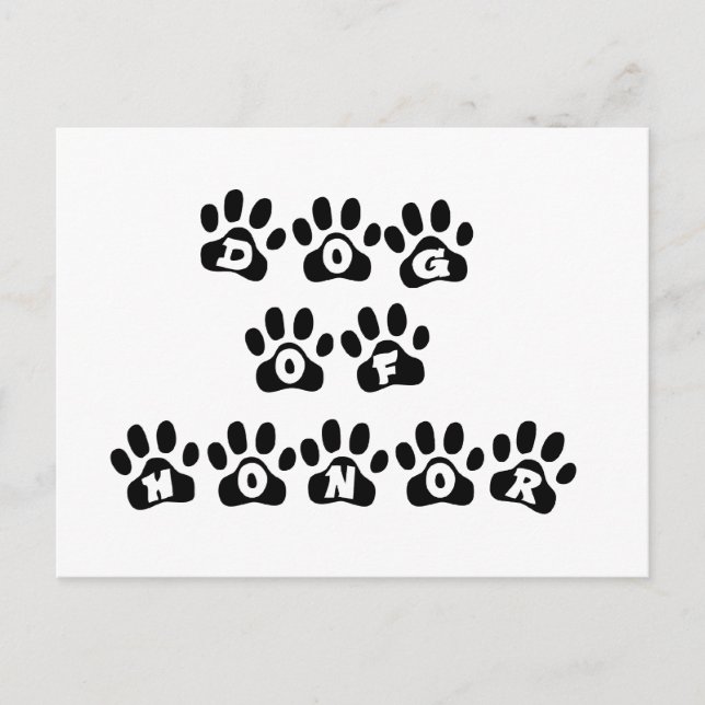 Dog of Honor Postcard (Front)