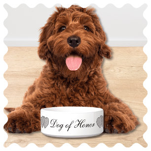 Dog of Honor Wedding Dog Bowl