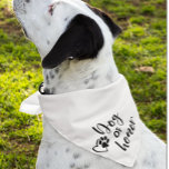 Dog Of Honor Wedding Pet  Bandana<br><div class="desc">This design may be personalized by choosing the Edit Design option. You may also transfer onto other items. Contact me at colorflowcreations@gmail.com or use the chat option at the top of the page if you wish to have this design on another product or need assistance. See more of my designs...</div>