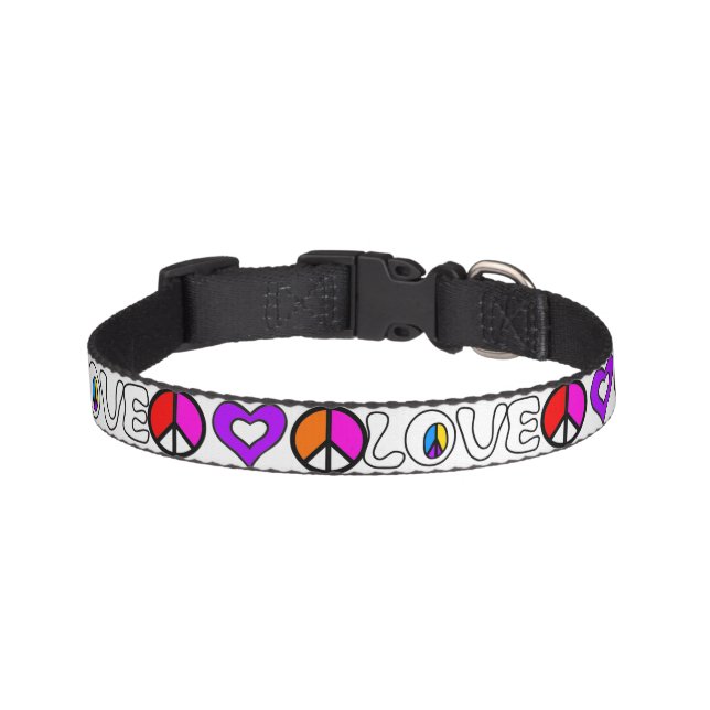 Dog of Love & Peace Pet Collar (Front)
