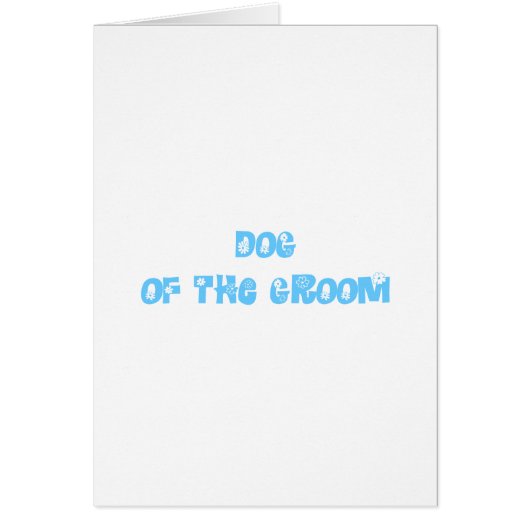 Dog of the Groom Cards (Front)