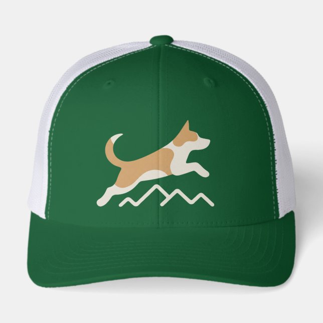 dog on a hiking adventure hat (Front)