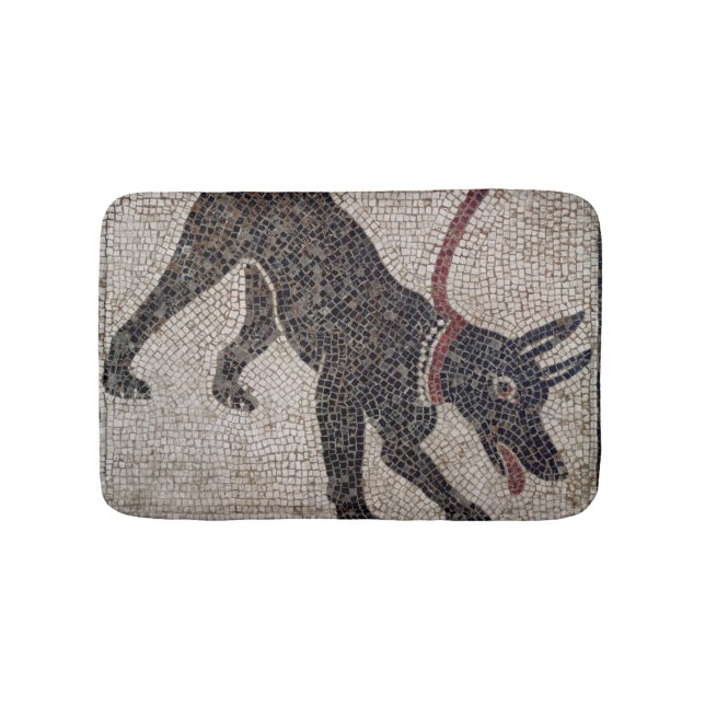 Dog on a leash, from Pompeii Bathroom Mat (Front)