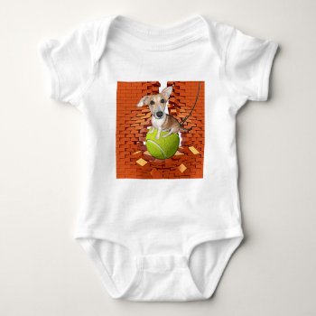 Dog On A Wrecking Ball Baby Bodysuit by images2go at Zazzle