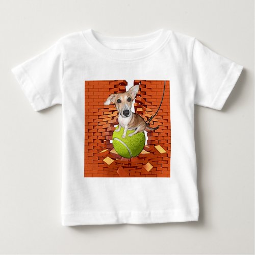Dog on a Wrecking Ball Baby T_Shirt