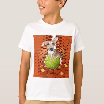 Dog On A Wrecking Ball T-shirt by images2go at Zazzle