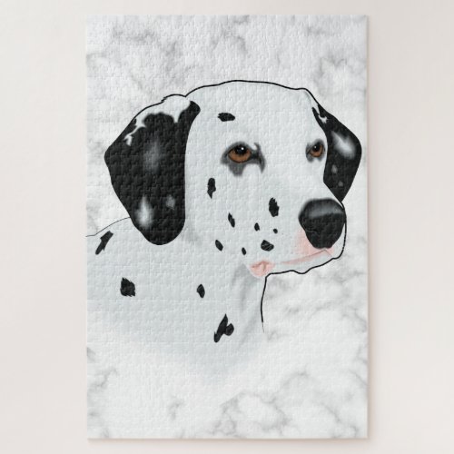 Dog On Marble Jigsaw Puzzle