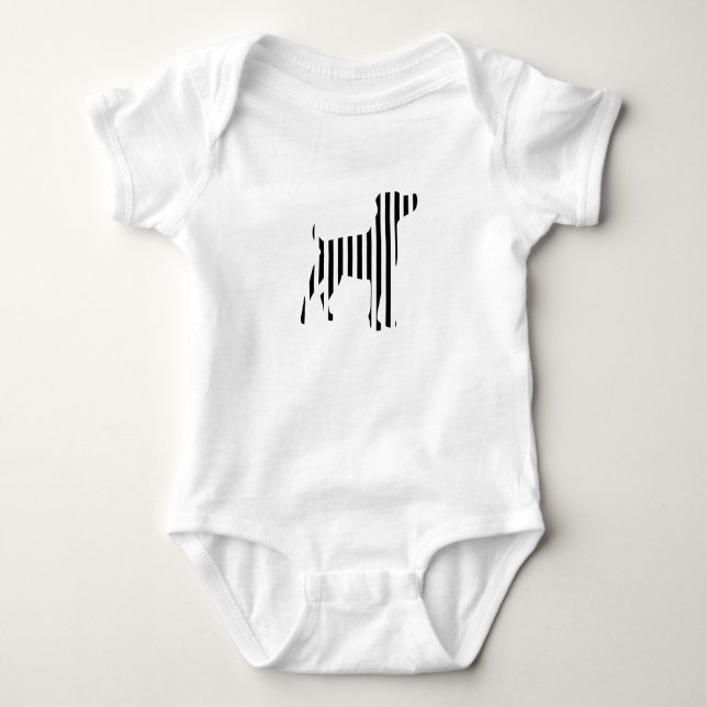 Dog on Stripes T-Shirt (Front)