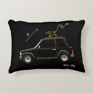 Dog on Wall Street Accent Pillow