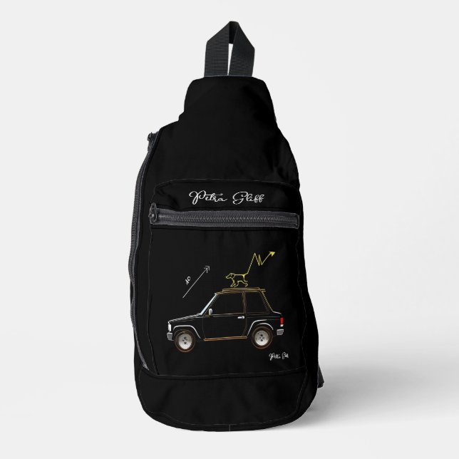 Dog on Wall Street  Sling Bag (Front)