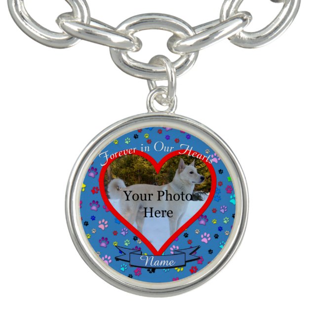 Dog or Cat Custom Forever in Our Hearts Bracelet (Design)