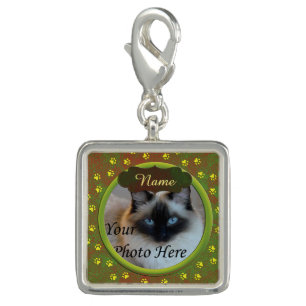 Dog or Cat Custom Paw Prints Charm