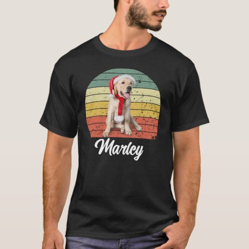 Dog Or Cat Custom Photo With Vintage Retro Sunset T_Shirt