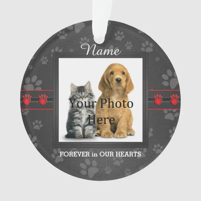 Dog or Cat Custom Poem Memorial Keepsake Ornament | Zazzle