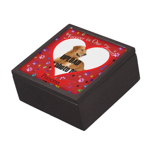 Dog or Cat Forever in Our Hearts Memorial Gift Box