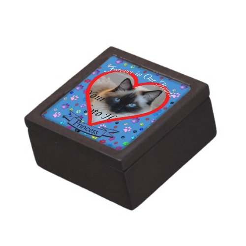 Dog or Cat Forever in Our Hearts Memorial Jewelry Box