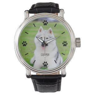 Dog or Cat Paw Custom Pet Photo Watch