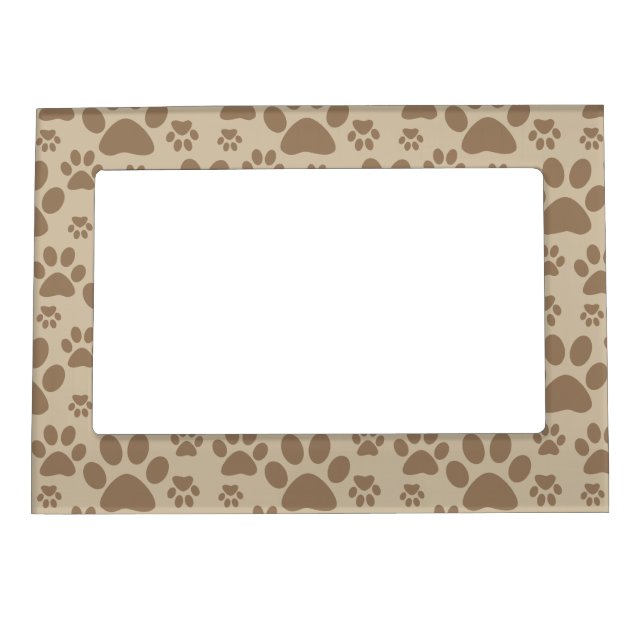 Dog or Cat Paw Prints Magnetic Frame (Front)